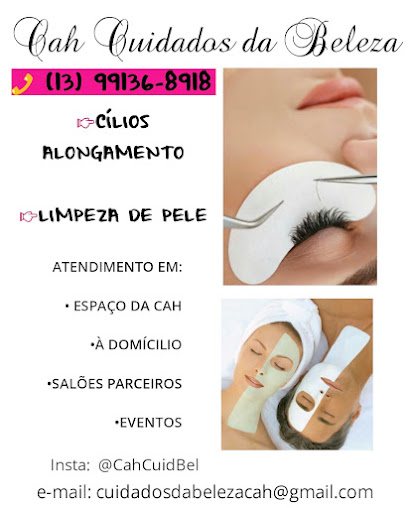Cílios alongamento, Limpeza de Pele: cílios em Vila Romero, Praia Grande
