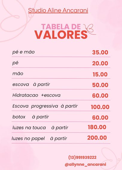 Studio Aline Ancarani: salão de beleza em Vila Valenca, São Vicente