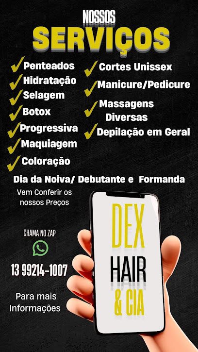 Dex Hair & Cia: cabelo em Centro, São Vicente