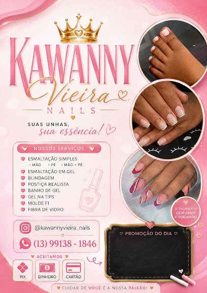 Kawanny Vieira Nails Studio: unhas em Vila Margarida, São Vicente