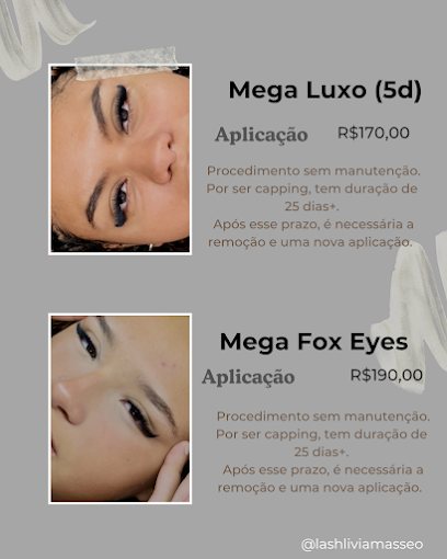 Lash Livia Masseo: cílios em Sítio do Campo, Praia Grande