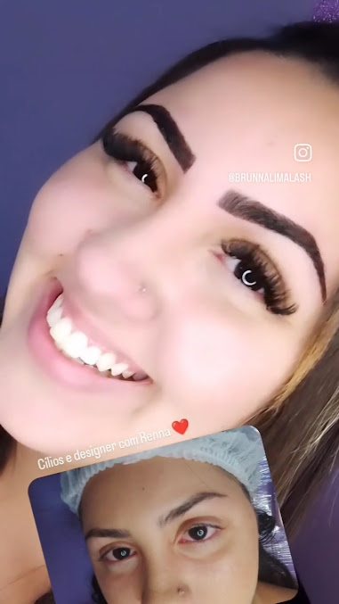 Brunna Lima lash: cílios em Jóquei Club, São Vicente